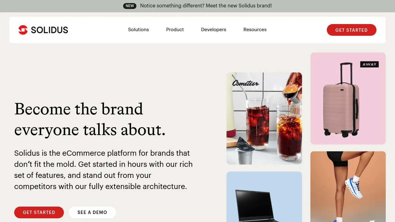 Screenshot of Solidus website